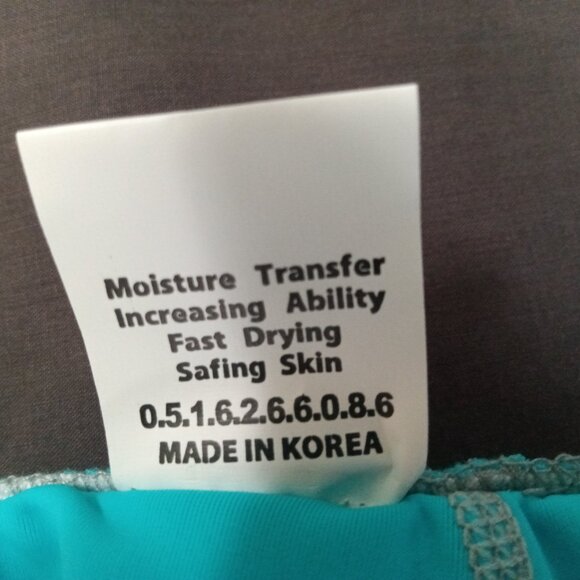 NWOT MOJAVE SWIM JAMMER, TEAL, SIZE TAG says 105, Estimate Size "M" (32'-34") - Picture 5 of 7